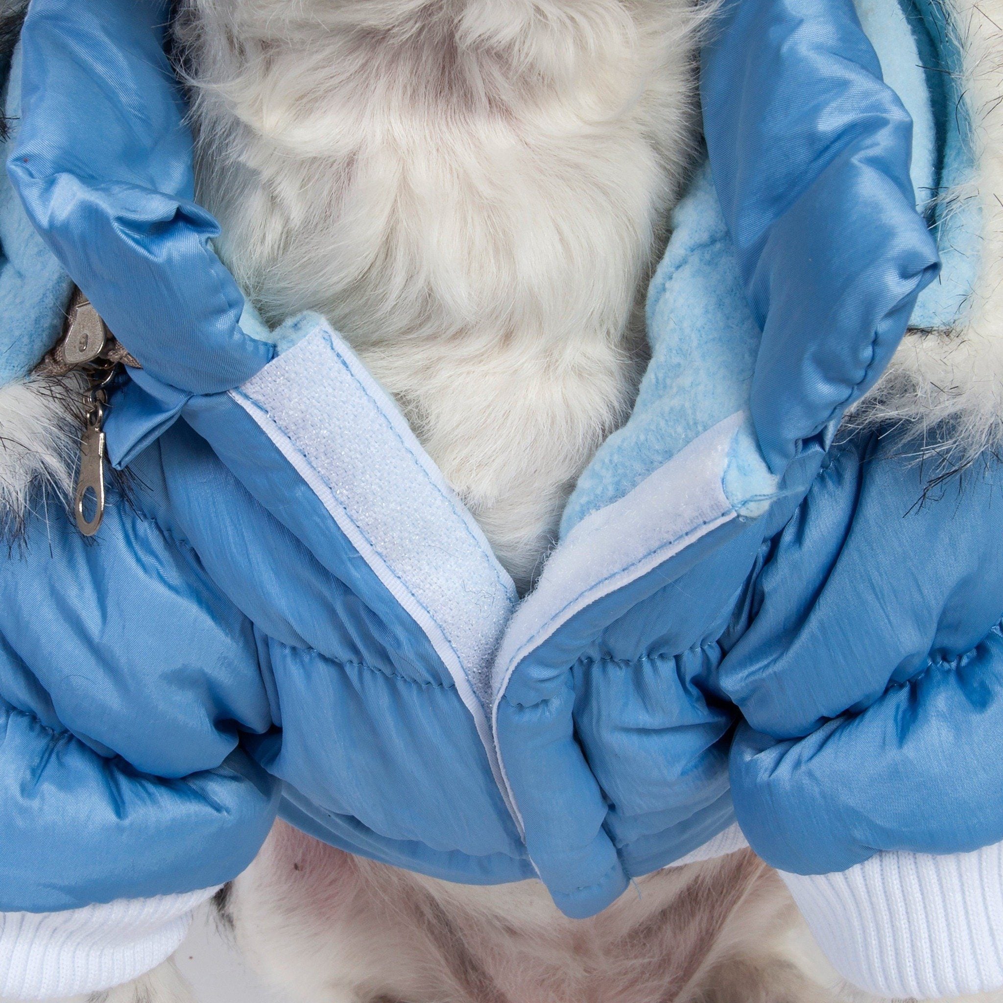 Pet Life ® Classic Metallic Fashion 3M Insulated Dog Coat Parka  w/ Removable Hood